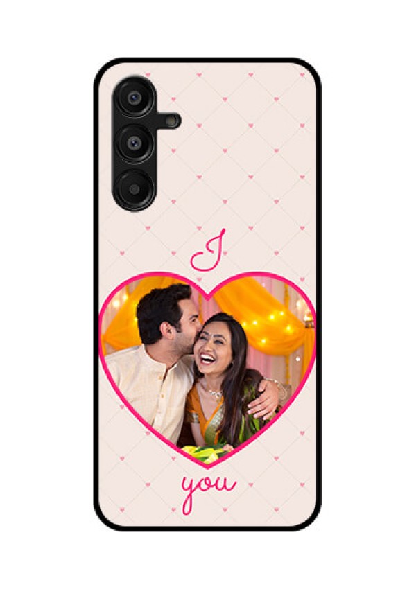 Galaxy A16 5G Custom Glass Phone Case - Heart Shape Design