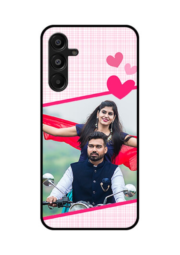 Galaxy A16 5G Custom Glass Phone Case - Love Shape Heart Design