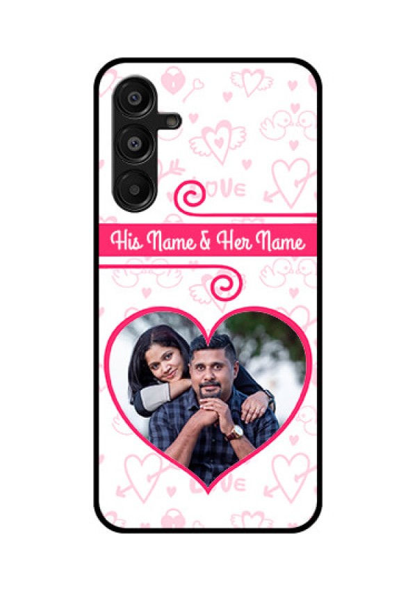 Galaxy A16 5G Custom Glass Phone Case - Heart Shape Love Design