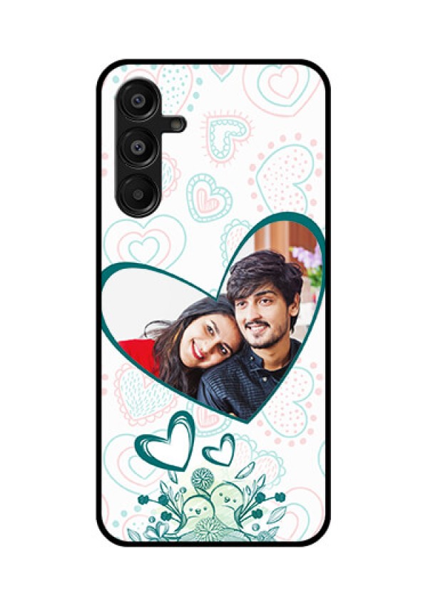 Galaxy A16 5G Custom Glass Phone Case - Premium Couple Design
