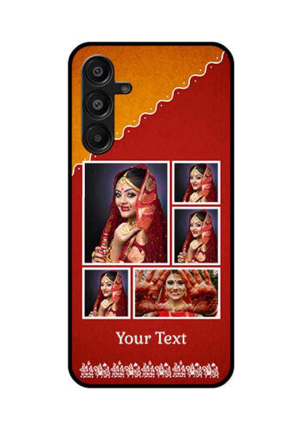 Galaxy A16 5G Custom Glass Phone Case - Wedding Pic Upload Design