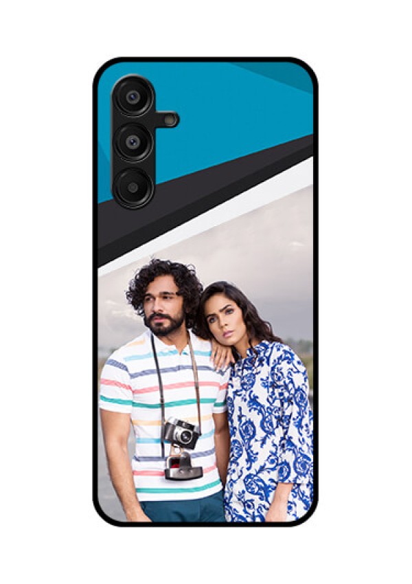 Galaxy A16 5G Custom Glass Phone Case - Simple Pattern Photo Upload Design