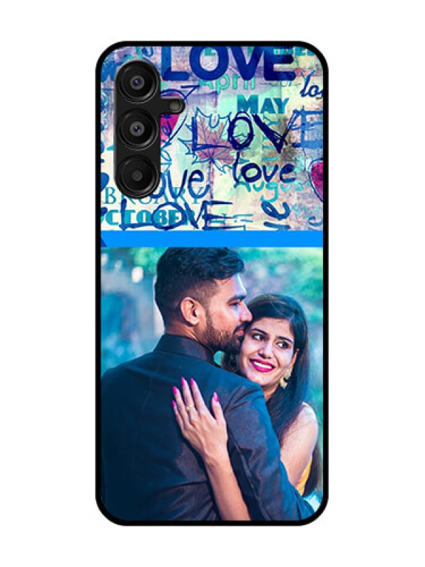 Custom Galaxy A16 5G Custom Glass Phone Case - Colorful Love Design
