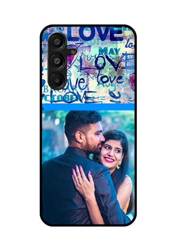 Galaxy A16 5G Custom Glass Phone Case - Colorful Love Design