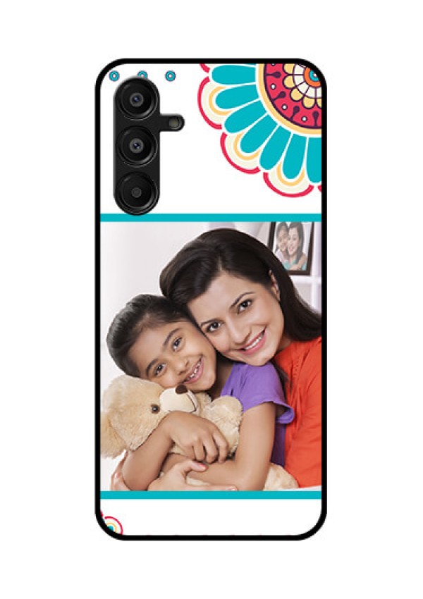 Galaxy A16 5G Custom Glass Phone Case - Flower Design