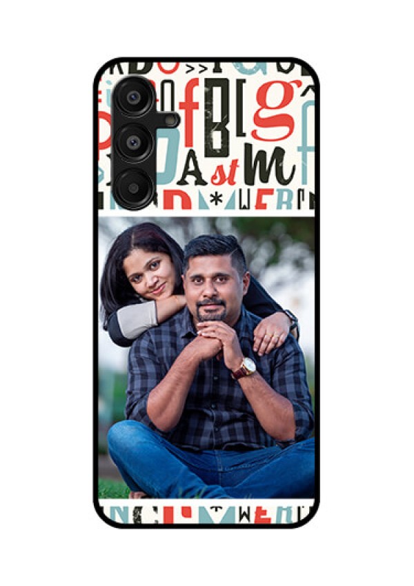 Galaxy A16 5G Custom Glass Phone Case - Alphabet Design