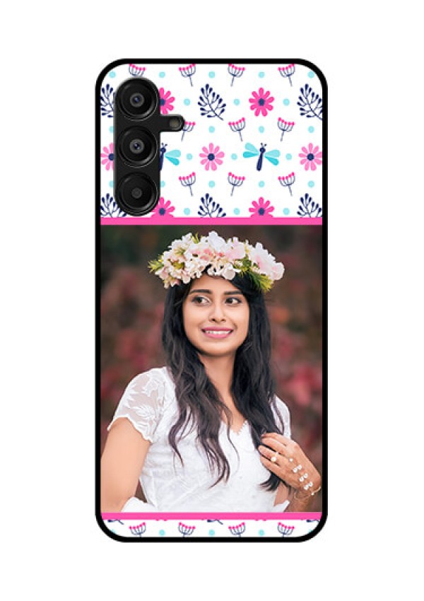 Galaxy A16 5G Custom Glass Phone Case - Colorful Flower Design