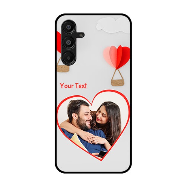 Galaxy A16 5G Custom Glass Phone Case - Parachute Love Design