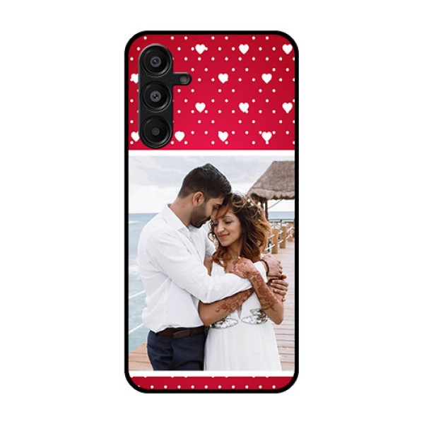 Galaxy A16 5G Custom Glass Phone Case - Hearts Mobile Case Design
