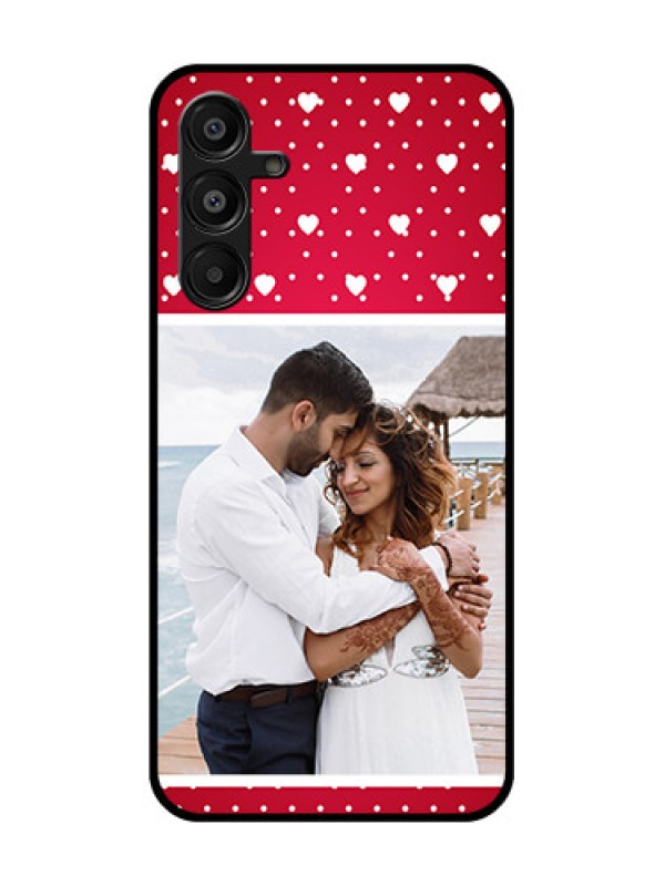 Custom Galaxy A16 5G Custom Glass Phone Case - Hearts Mobile Case Design