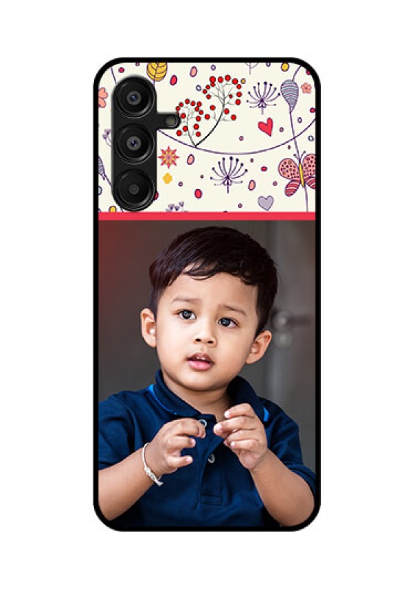 Galaxy A16 5G Custom Glass Phone Case - Premium Floral Design