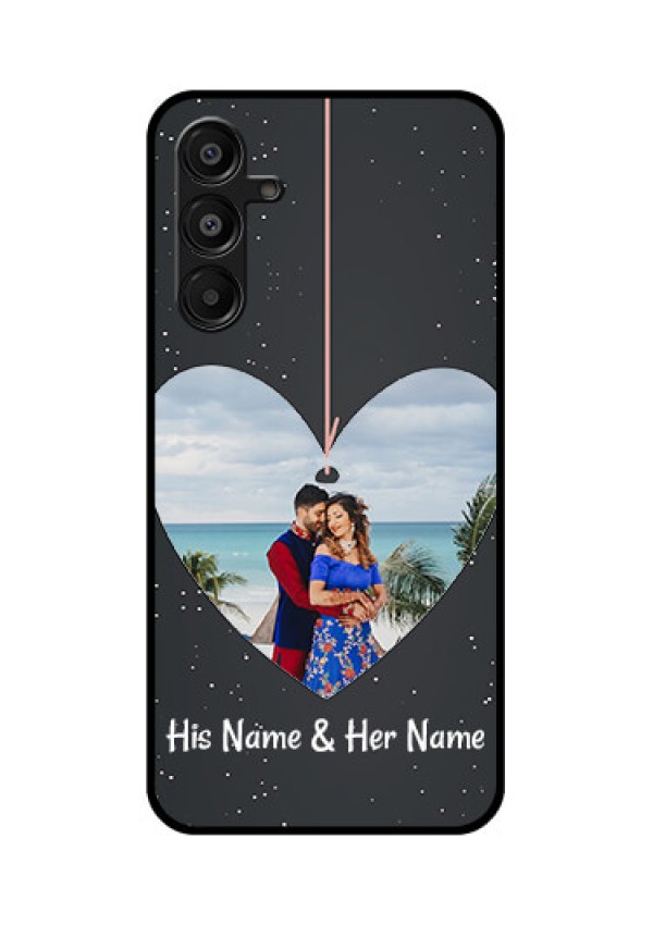Galaxy A16 5G Custom Glass Phone Case - Hanging Heart Design