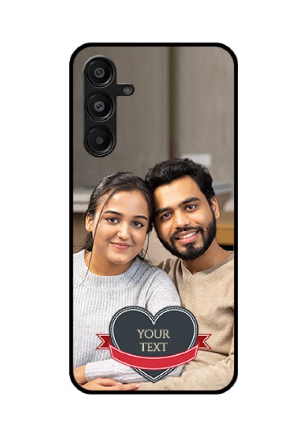 Galaxy A16 5G Custom Glass Phone Case - Just Married Couple Design
