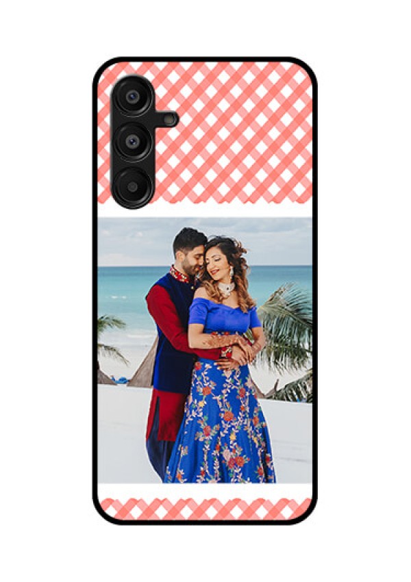 Galaxy A16 5G Custom Glass Phone Case - Pink Pattern Design