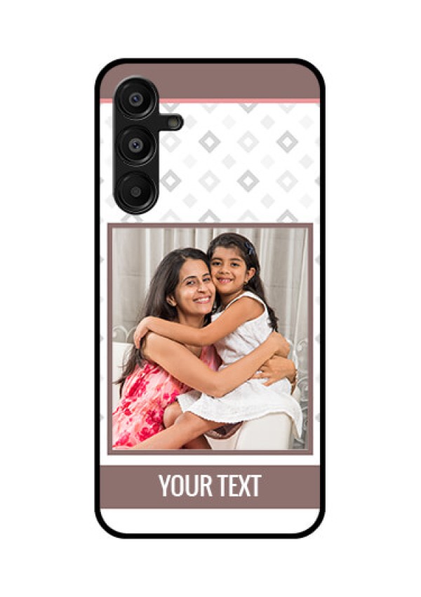 Galaxy A16 5G Custom Glass Phone Case - Simple Diamond Design