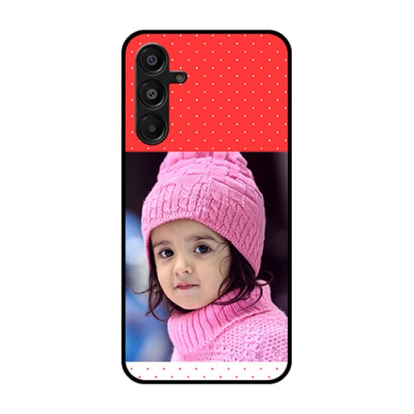 Galaxy A16 5G Custom Glass Phone Case - Red Pattern Design