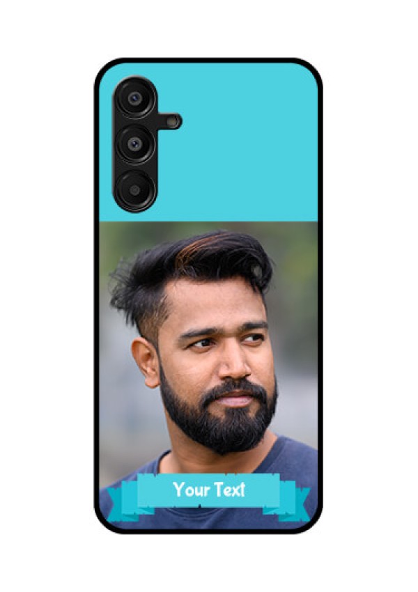 Galaxy A16 5G Custom Glass Phone Case - Blue Color Design