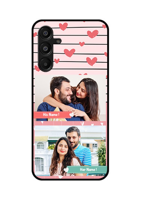 Galaxy A16 5G Custom Glass Phone Case - Photo With Heart Design
