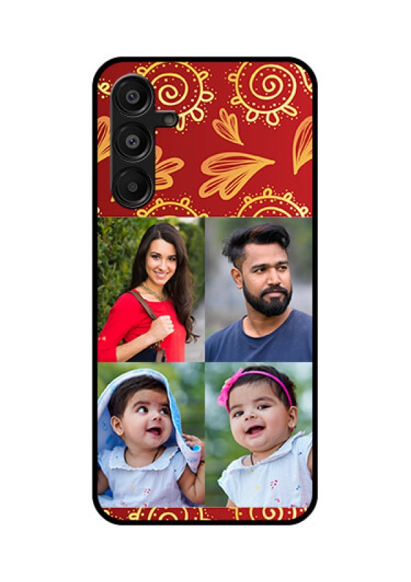 Galaxy A16 5G Custom Glass Phone Case - 4 Image Traditional Design