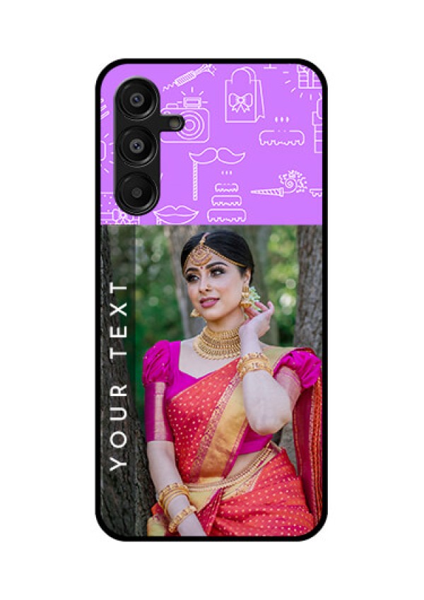 Galaxy A16 5G Custom Glass Phone Case - Birthday Icons Design
