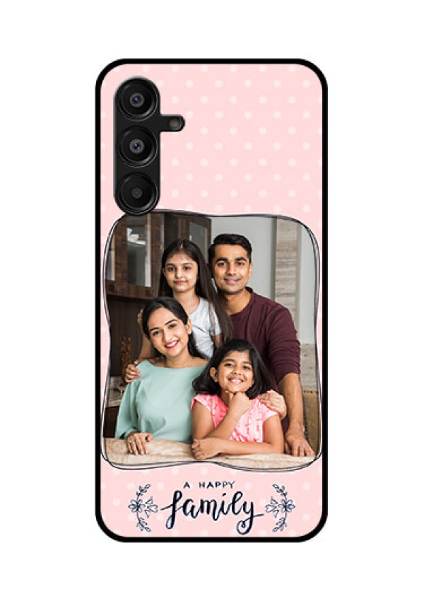 Galaxy A16 5G Custom Glass Phone Case - Family With Dots Design