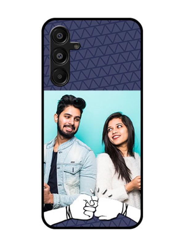 Custom Galaxy A16 5G Custom Glass Phone Case - With Best Friends Design