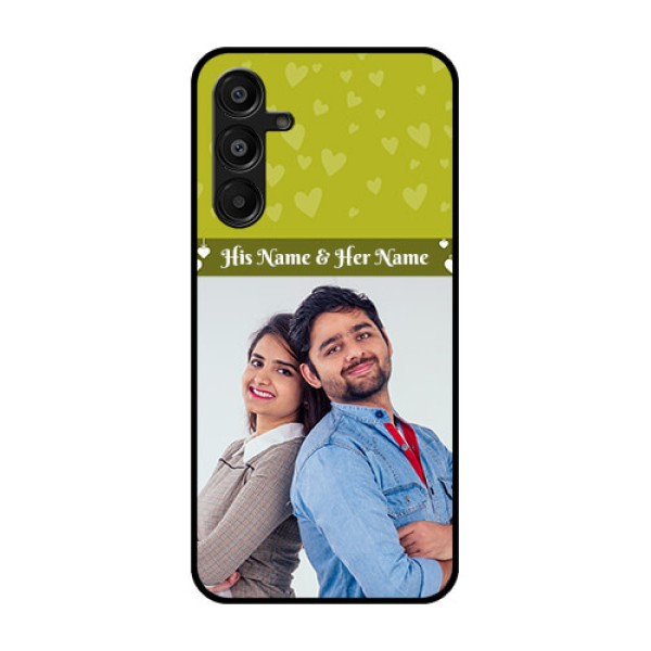 Galaxy A16 5G Custom Glass Phone Case - You and Me Heart Design