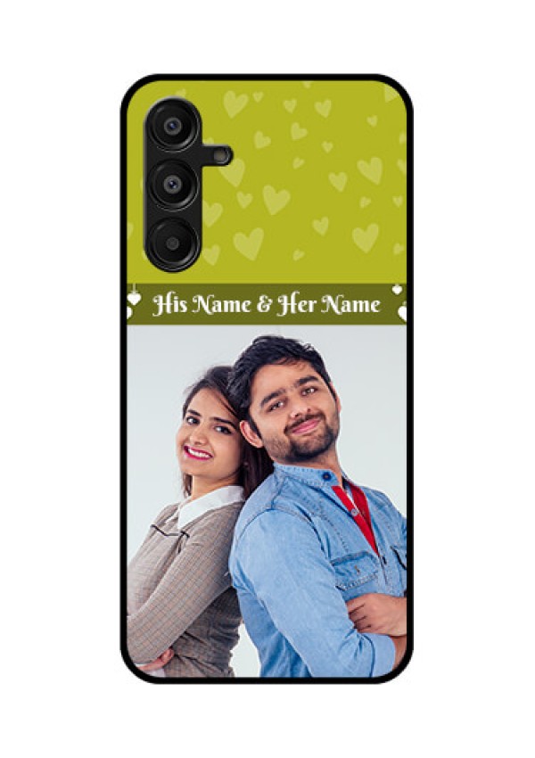 Galaxy A16 5G Custom Glass Phone Case - You and Me Heart Design