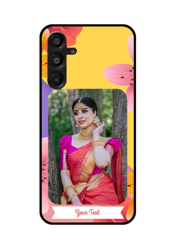 Galaxy A16 5G Custom Glass Phone Case - 3 Image With Vintage Floral Design