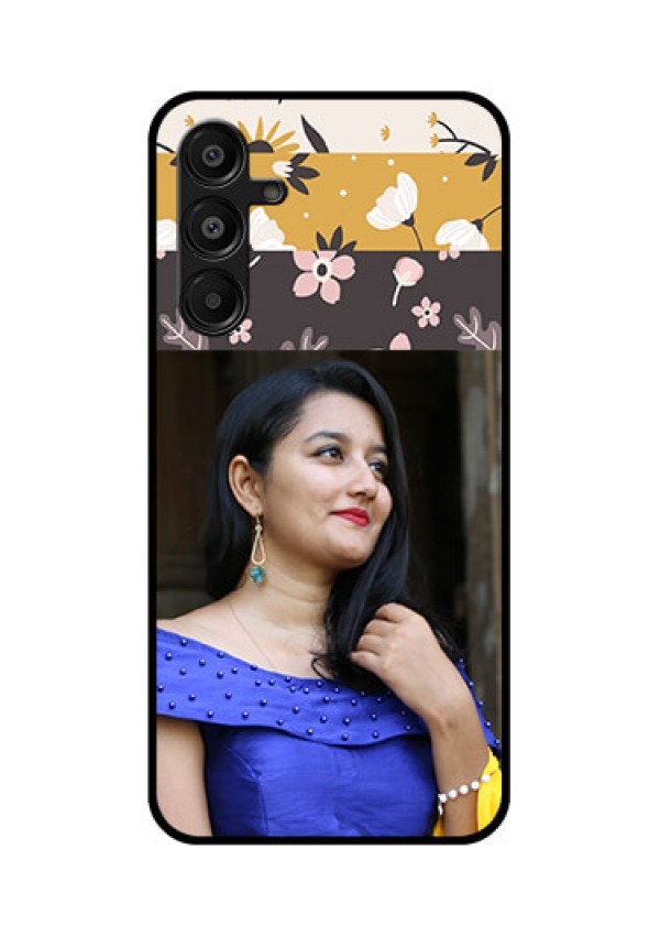 Galaxy A16 5G Custom Glass Phone Case - Stylish Floral Design
