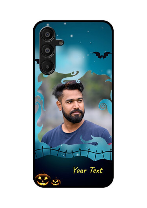 Galaxy A16 5G Custom Glass Phone Case - Halloween Frame Design