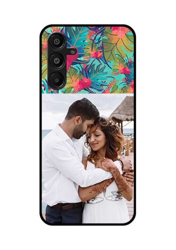 Galaxy A16 5G Custom Glass Phone Case - Watercolor Floral Design