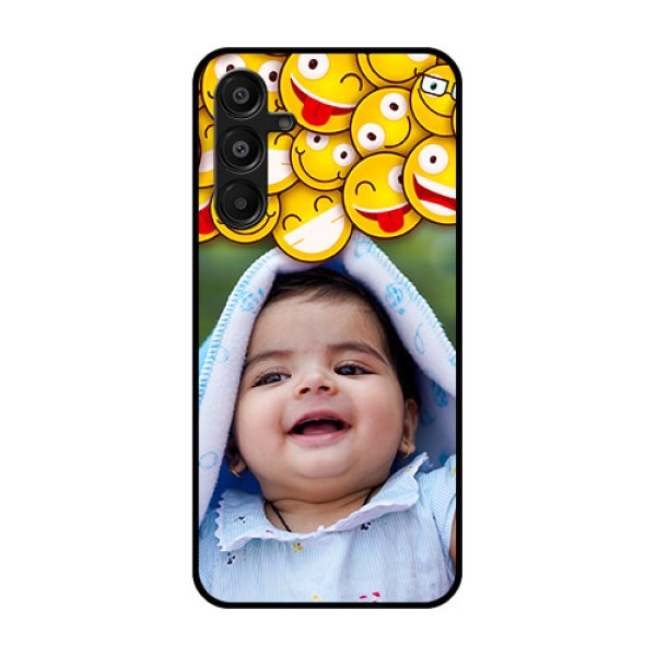 Galaxy A16 5G Custom Glass Phone Case - With Smiley Emoji Design Galaxy A16 5G Custom Glass Phone Case - With Smiley Emoji Design
