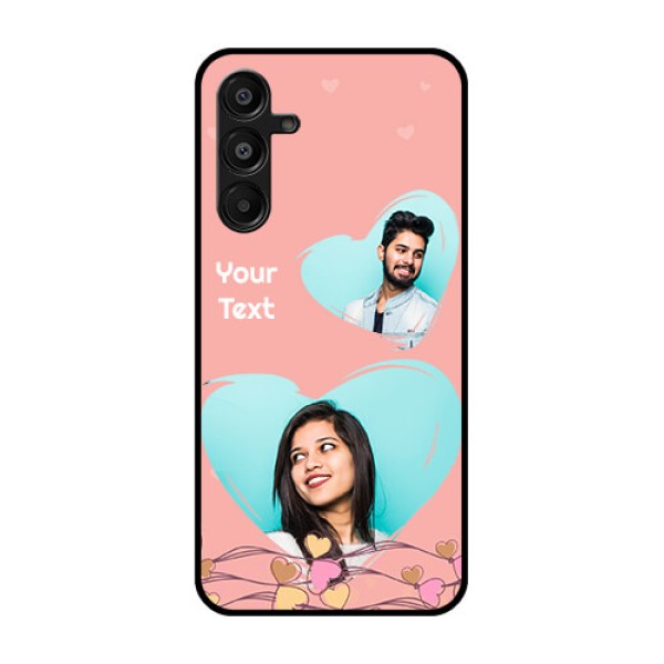 Galaxy A16 5G Custom Glass Phone Case - Love Doodle Design Galaxy A16 5G Custom Glass Phone Case - Love Doodle Design