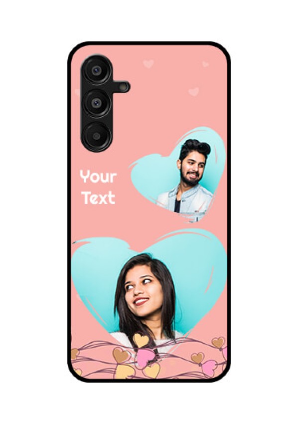 Galaxy A16 5G Custom Glass Phone Case - Love Doodle Design