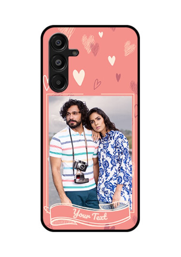 Galaxy A16 5G Custom Glass Phone Case - Love Doodle Art Design