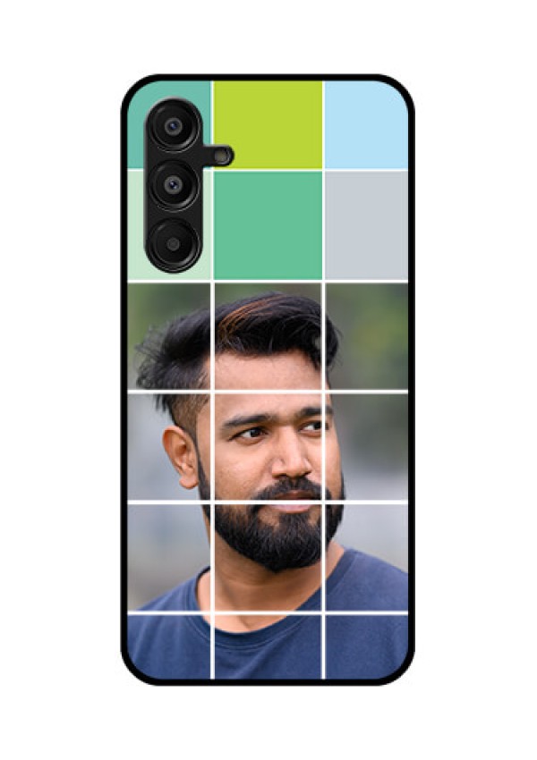 Galaxy A16 5G Custom Glass Phone Case - With White Box Pattern