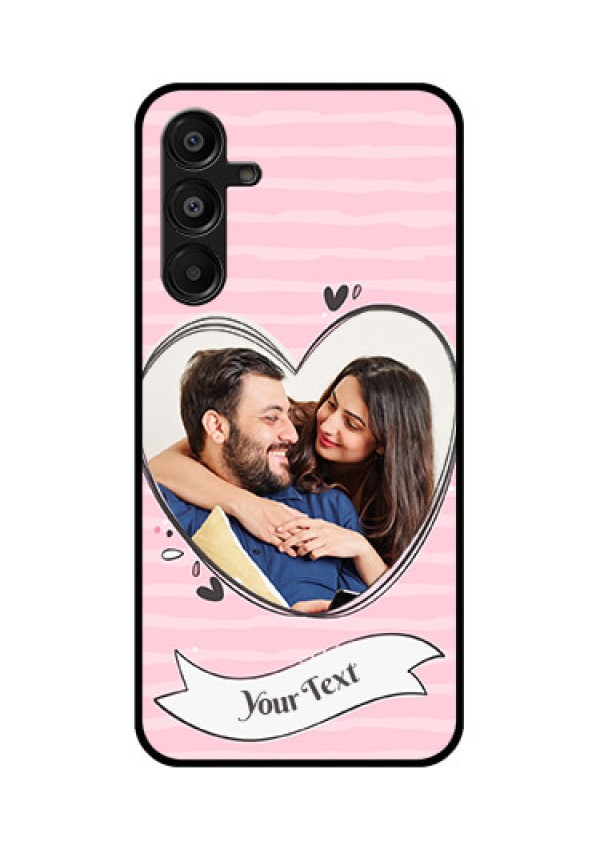 Galaxy A16 5G Custom Glass Phone Case - Vintage Heart Design
