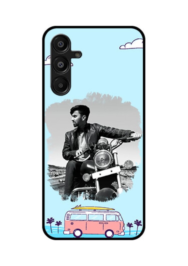 Galaxy A16 5G Custom Glass Phone Case - Travel and Adventure Design