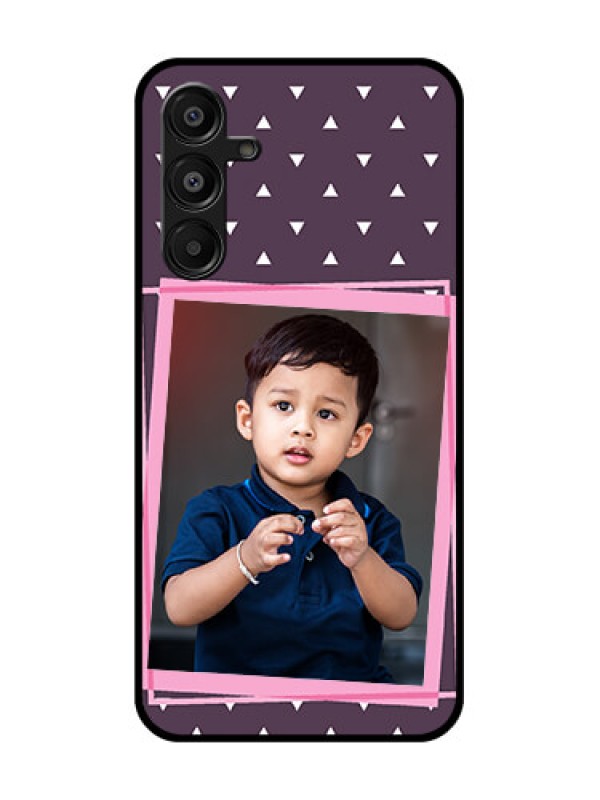 Custom Galaxy A16 5G Custom Glass Phone Case - Triangle Pattern Dotted Design