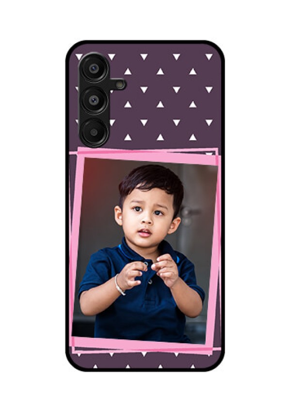 Galaxy A16 5G Custom Glass Phone Case - Triangle Pattern Dotted Design