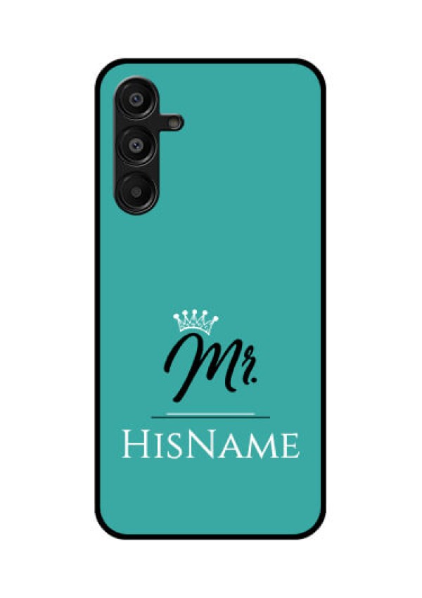 Galaxy A16 5G Custom Glass Phone Case - Mr With Name Design
