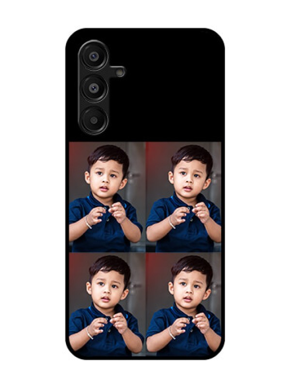 Custom Galaxy A16 5G Custom Glass Phone Case - 4 Image Holder Design