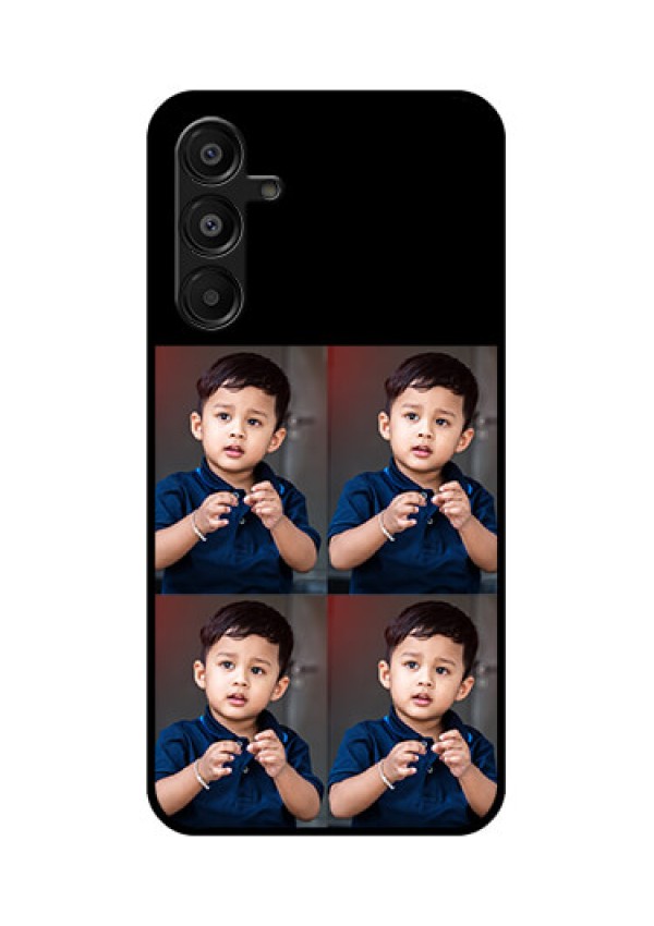 Galaxy A16 5G Custom Glass Phone Case - 4 Image Holder Design