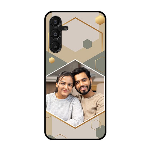Galaxy A16 5G Custom Glass Phone Case - Stylish Hexagon Pattern Design Galaxy A16 5G Custom Glass Phone Case - Stylish Hexagon Pattern Design