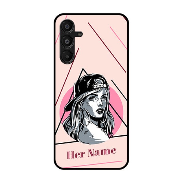 Galaxy A16 5G Custom Glass Phone Case - Rockstar Girl Design