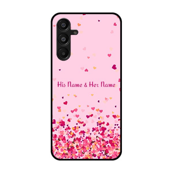 Galaxy A16 5G Custom Glass Phone Case - Floating Hearts Design Galaxy A16 5G Custom Glass Phone Case - Floating Hearts Design