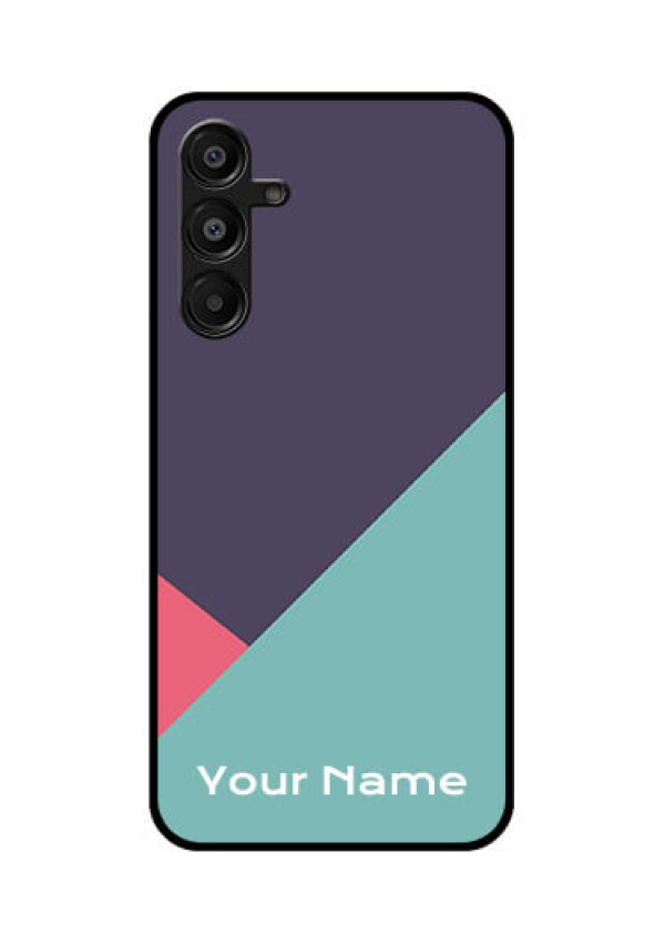 Galaxy A16 5G Custom Glass Phone Case - Tri Color Abstract Design