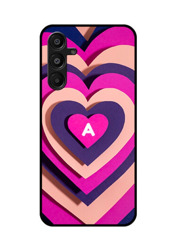 Galaxy A16 5G Custom Glass Phone Case - Cute Heart Pattern Design