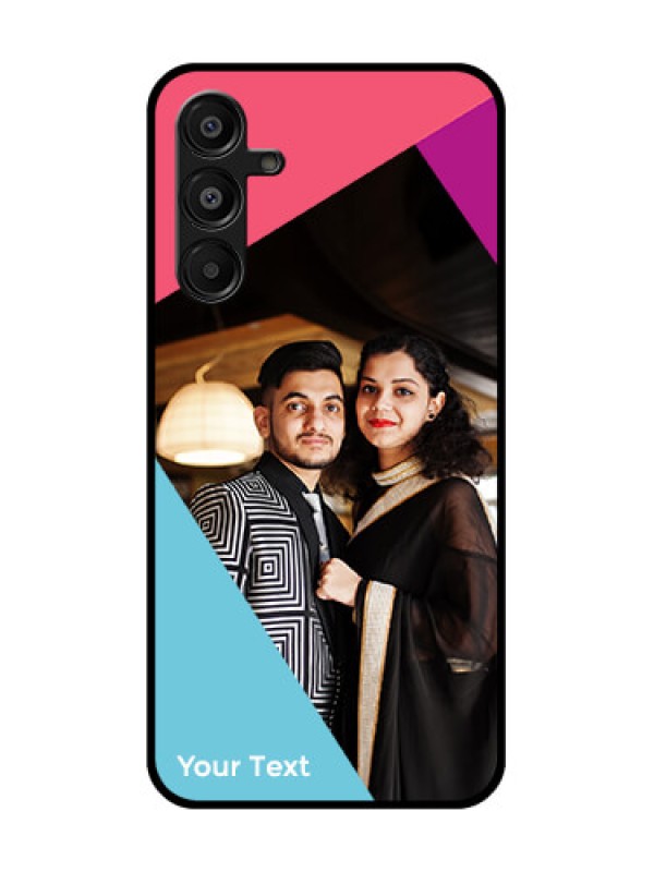 Custom Galaxy A16 5G Custom Glass Phone Case - Stacked Triple Colour Design